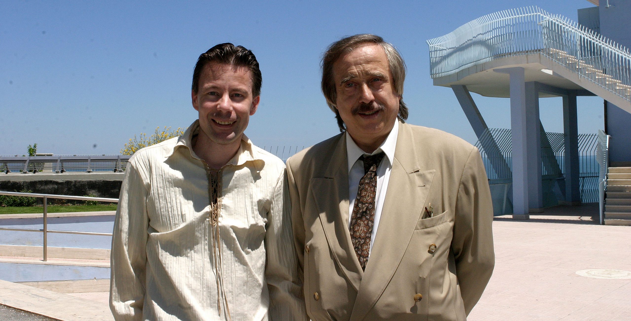 With MArco Corelli in Ancono, August 2004